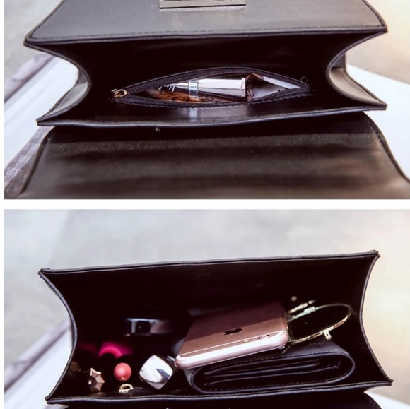 Black Ombre cross body bag in snake print🆕️ - Picture 5 of 8